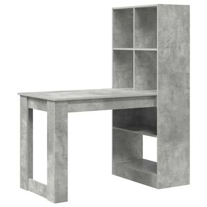 vidaXL Mesa Cinzento Derivados de Madeira 122 x 67 x 145 cm