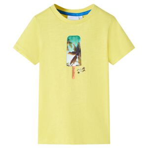 T-shirt de crian&ccedil;a amarelo 116