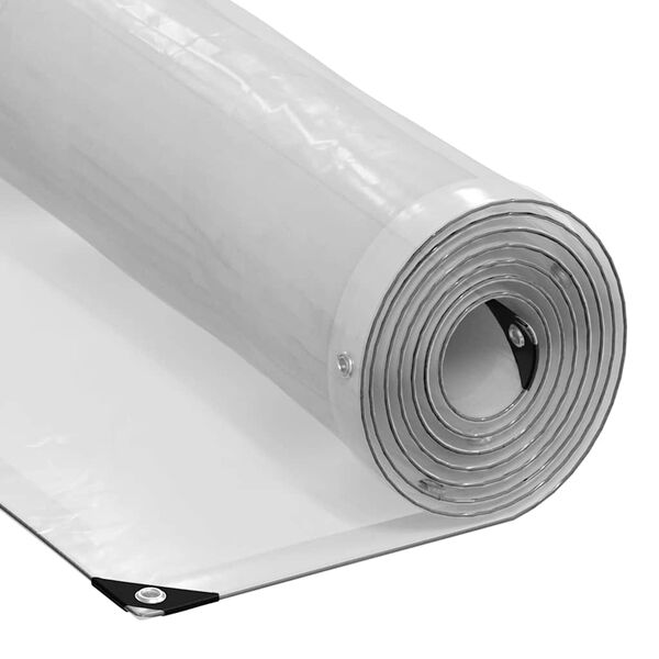 vidaXL Encerado transparente com ilh&oacute;s 3x8 m Polietileno