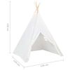 vidaXL Tenda teepee infantil c/ saco 120x120x150cm pele p&ecirc;ssego branco