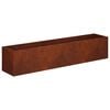 vidaXL Vaso de Jardim Ferro Enferrujado 80 x 20 x 20 cm A&ccedil;o Corten