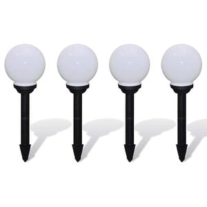 vidaXL Candeeiros de exterior 4 pcs LED 15 cm com estacas de enterrar