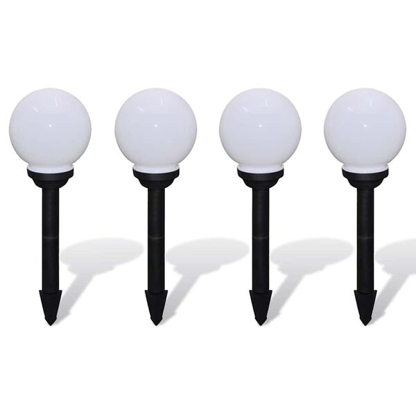 vidaXL Candeeiros de exterior 4 pcs LED 15 cm com estacas de enterrar