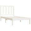 vidaXL Estrutura de cama 100x200 cm pinho maci&ccedil;o branco