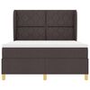 vidaXL Cama Box Springs com Colch&atilde;o Cinza Escuro 90x190 cm tecido