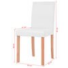 vidaXL Mesa e cadeiras de jantar 5 pcs couro artif. carvalho creme