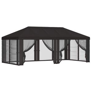 vidaXL Capa de Gazebo com Laterais 6 x 3 m Antracite Poli&eacute;ster 190