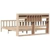 vidaXL Cama com estante sem colch&atilde;o 180x200 cm pinho maci&ccedil;o