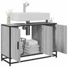 vidaXL Arm&aacute;rio p/ lavat&oacute;rio WC 90x33x60 cm deriv.madeira cinza sonoma