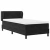 vidaXL Cama Box com colch&atilde;o com cabeceira Preto 80 x 200 cm Veludo