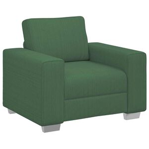 vidaXL Poltrona 100x77x82 cm tecido corduroy verde escuro