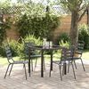 vidaXL Conjunto de Jantar para Jardim 5 pcs Antracite