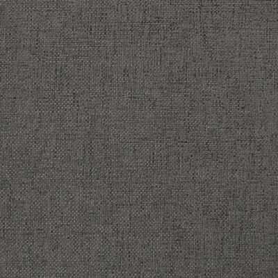 vidaXL Apoio de pés 60x60x36 cm tecido/couro artificial cinza-escuro