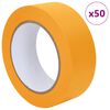 vidaXL Fitas de M&aacute;scara para Pintores 50 pcs Amarelo 38mm x 50m Papel