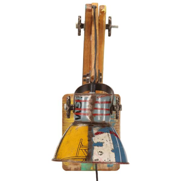 vidaXL Candeeiro de parede redondo estilo industrial E27 multicor