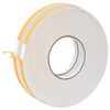 vidaXL Fita de espuma autoadesiva 2 pcs Branco 10mm x 10m Espuma CR