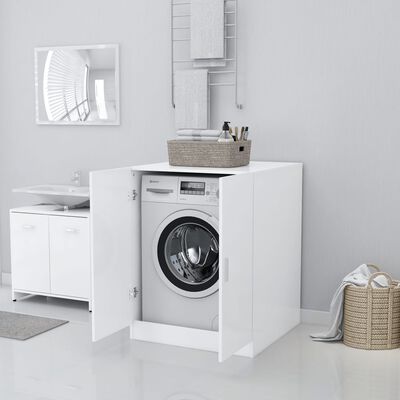 vidaXL Armário para máquina de lavar roupa 71x71,5x91,5 cm branco