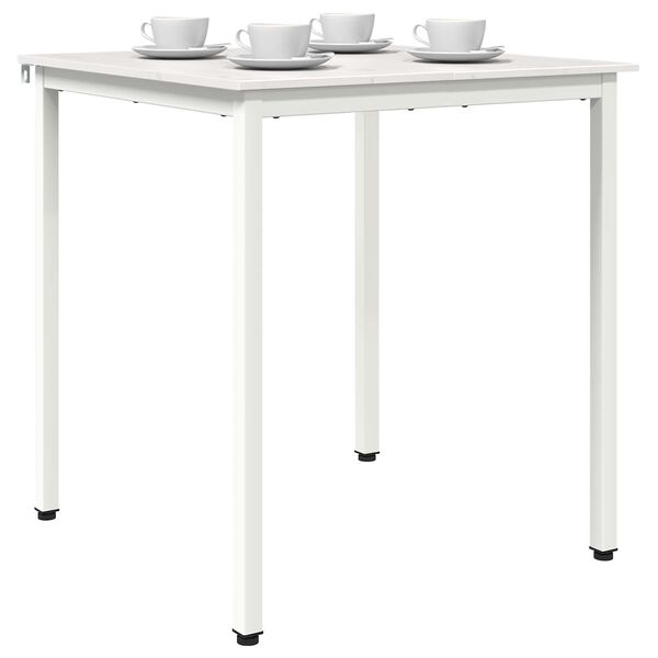 vidaXL Mesa de jantar Branco 60 x 60 x 75 cm