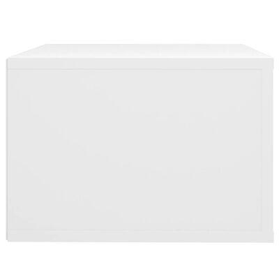 vidaXL Mesa de cabeceira de parede 50x36x25 cm branco