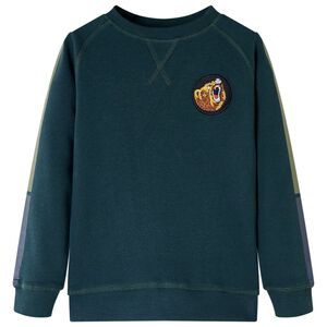 Sweatshirt para crian&ccedil;a verde-musgo 116