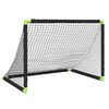 vidaXL Baliza de futebol infantil dobr&aacute;vel 90x64x64 cm preto