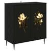 vidaXL Buffet BREMEN Carvalho Preto 69 x 33 x 76 cm