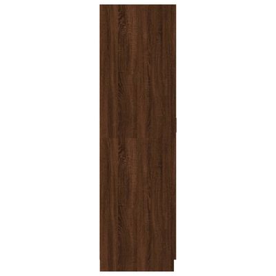 vidaXL Roupeiro 80x52x180 cm derivados de madeira carvalho castanho
