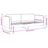 vidaXL Sof&aacute;-cama 80x200 cm tecido cinzento-acastanhado