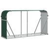vidaXL Suporte de lenha 234x45x100 cm aço galvanizado verde