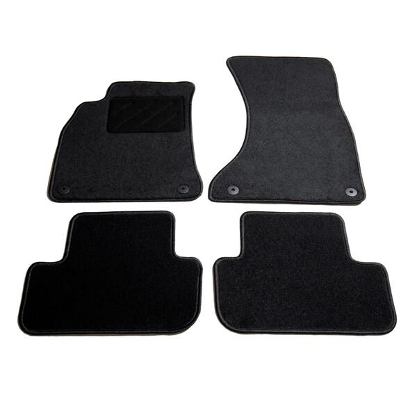 vidaXL 4 pcs conjunto tapetes de autom&oacute;veis para Audi A4