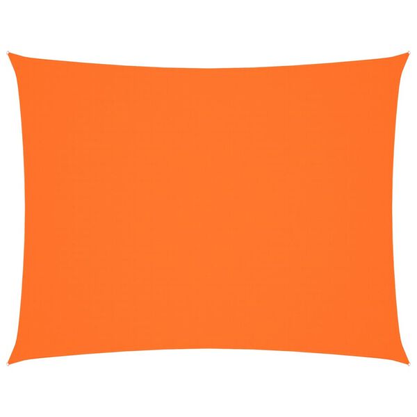 vidaXL Para-sol estilo vela tecido oxford retangular 3x4,5 m laranja