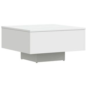vidaXL Mesa de centro 60x60x31,5 cm derivados de madeira branco