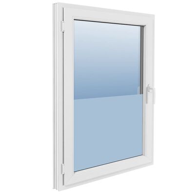 vidaXL Película de privacidade fosca para janelas branco opaco 0,9x5 m