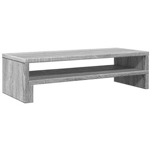 vidaXL Suporte monitor 54x22x15 cm derivados madeira cinzento sonoma