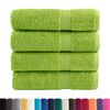 vidaXL Toalhas de m&atilde;os premium SOLUND 4pcs 50x100cm 600gsm verde ma&ccedil;a