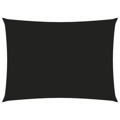 vidaXL Para-sol estilo vela tecido oxford retangular 3,5x5 m preto