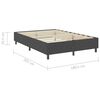 vidaXL Cama boxspring 180x200 cm tecido cinzento-escuro