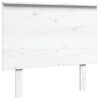 vidaXL Cabeceira de cama 94x6x82,5 cm pinho maci&ccedil;o branco
