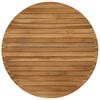 vidaXL Tampo de Mesa &Oslash; 70 x 3,5 Redondo Madeira de Teca S&oacute;lida Natural