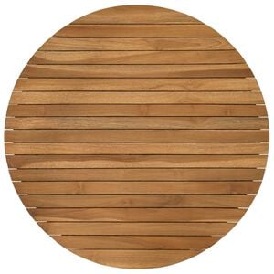 vidaXL Tampo de Mesa &Oslash; 70 x 3,5 Redondo Madeira de Teca S&oacute;lida Natural