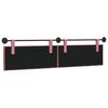 vidaXL Cabeceira Suspensa Rosa 210 x 55 x 7 cm Veludo