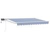 vidaXL Toldo retr&aacute;til manual com LEDs Antracite 3,5 x 2 m