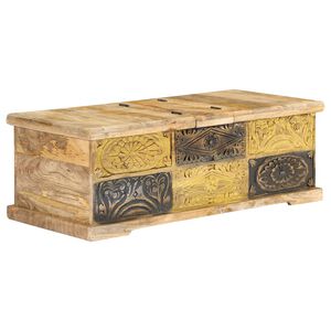 vidaXL Mesa de centro 100x50x35 cm madeira de mangueira maci&ccedil;a