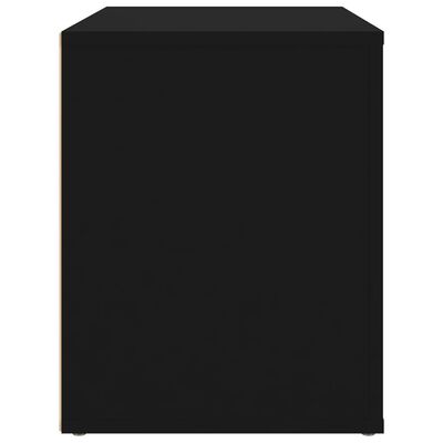 vidaXL Mesa de cabeceira 60x36x45 cm derivados de madeira preto