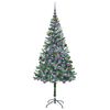 vidaXL &Aacute;rvore de Natal Artificial com 300 LEDs Verde 180 cm PVC e A&ccedil;o