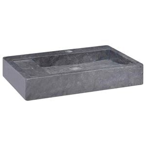 vidaXL Lavat&oacute;rio 58x39x10 cm m&aacute;rmore preto