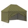 vidaXL Toldo com 4 Laterais 2,95 x 4,1 m Camuflagem Militar