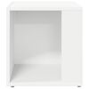vidaXL Mesa de apoio 33x33x34,5 cm derivados de madeira branco
