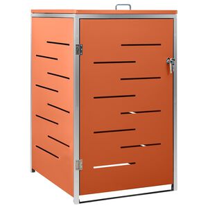 vidaXL Abrigo para caixote do lixo 69x77,5x115 cm a&ccedil;o inoxid&aacute;vel
