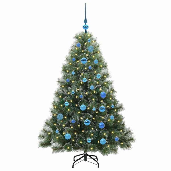 vidaXL &Aacute;rvore de Natal Artificial com 150 LEDs Verde 150 cm PE e PVC